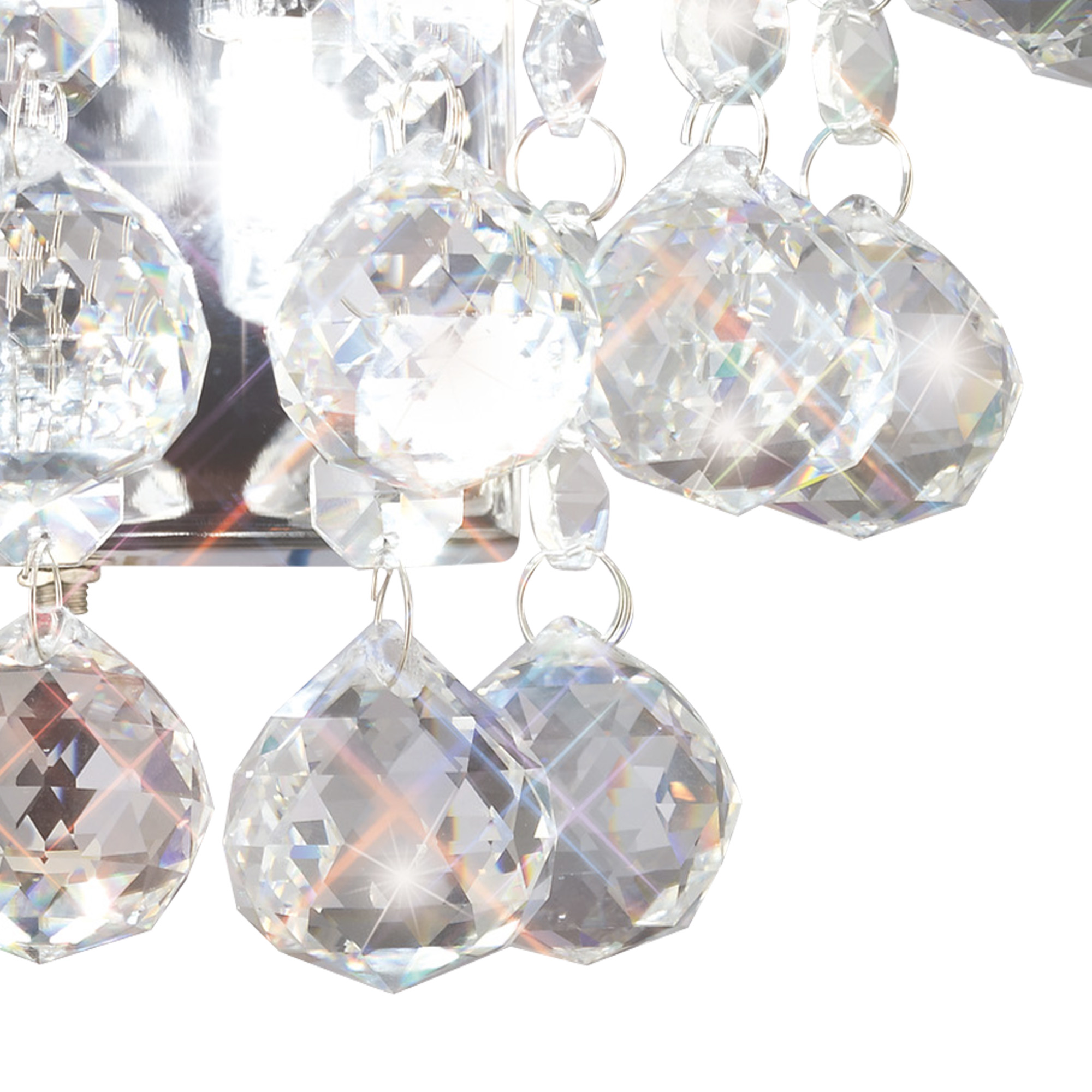 Atla Crystal Wall Lights Diyas Flush Crystal Wall Lights